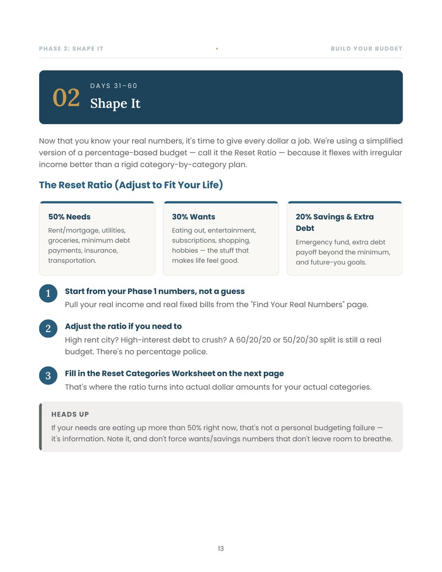 Phase 2: Build Your Budget