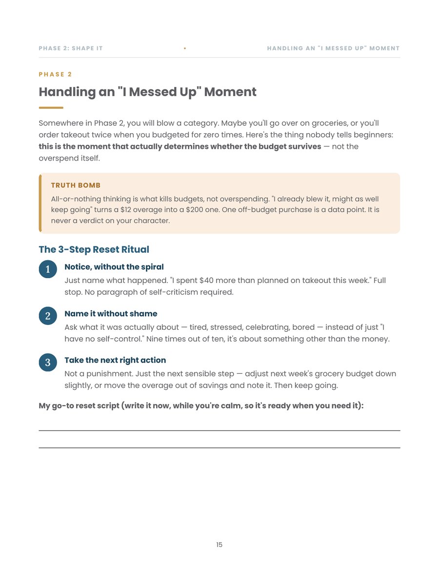 90-Day Reset page: Handling an I Messed Up Moment